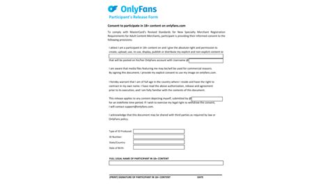 release form for only fans|OF Release Form 